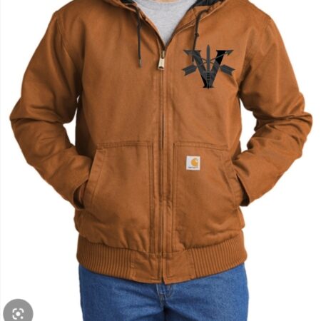 Black Devil Carhartt Washed Active Jacket - Embroidered 'V'