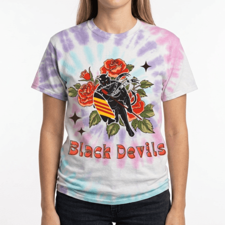 Black Devil Ladies Tie Dye_Floral BD