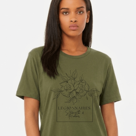 Black Devil Ladies Relaxed Tee -Floral Legion