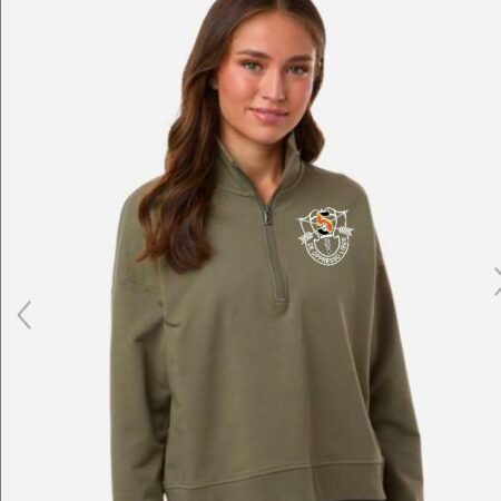 Devil Ladies 1/4 ZIp_De Oppresso Liber_Embroidered
